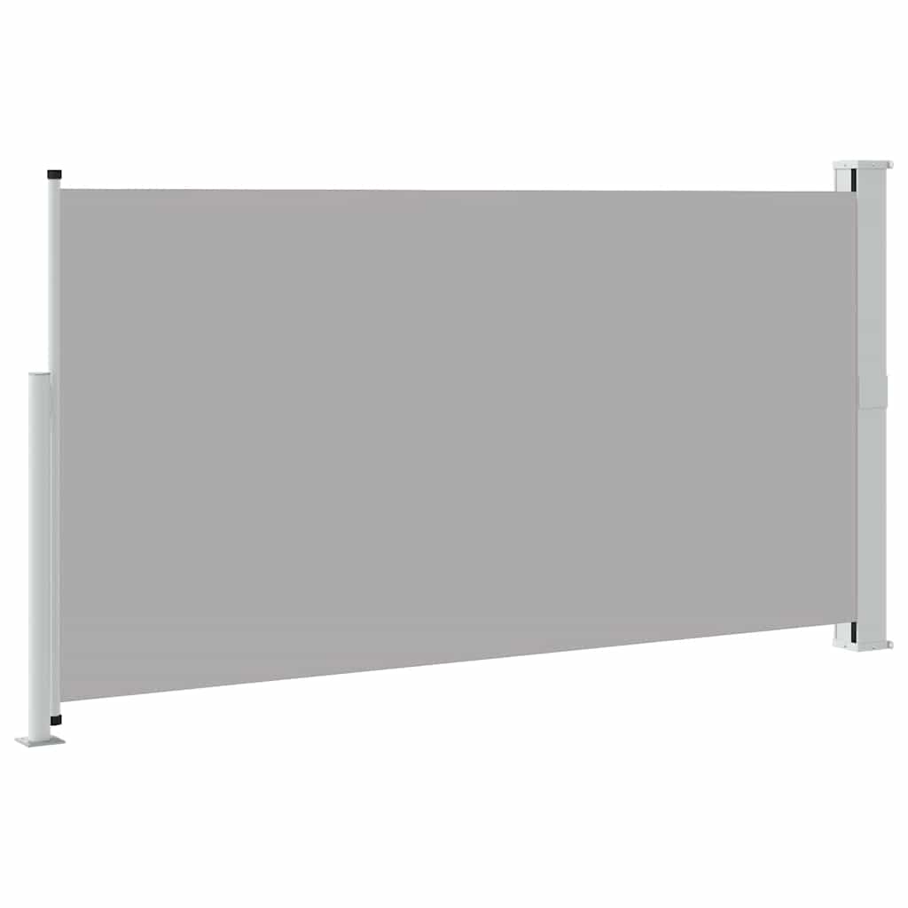 41546 vidaXL Patio Retractable Side Awning 160 x 300 cm Grey