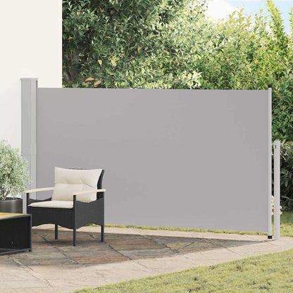 41546 vidaXL Patio Retractable Side Awning 160 x 300 cm Grey