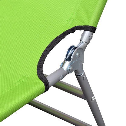 Sun Lounger | Apple Green | Polyester | One Size | Foldable | Sun Lounger