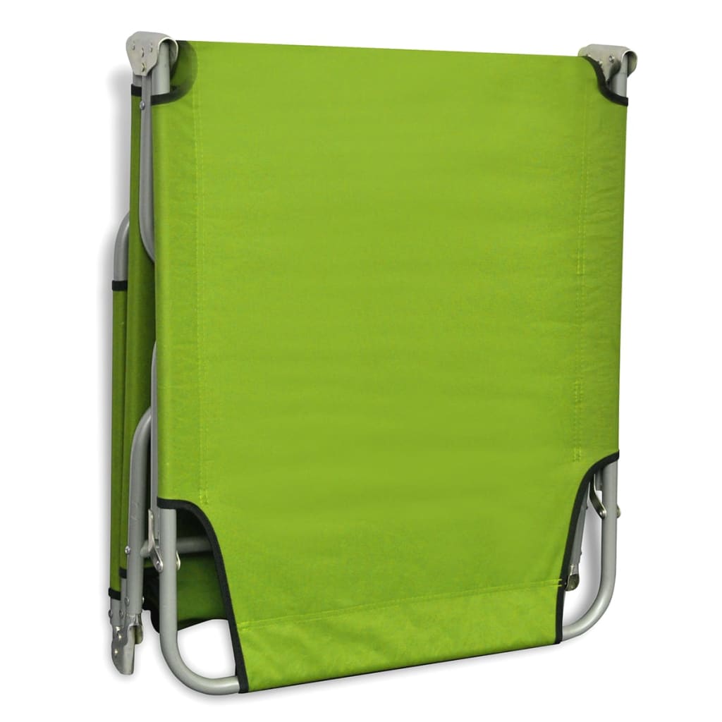 Sun Lounger | Apple Green | Polyester | One Size | Foldable | Sun Lounger