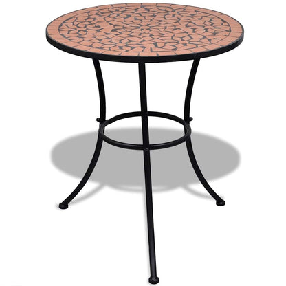 41528 vidaXL Bistro Table Terracotta 60 cm Mosaic