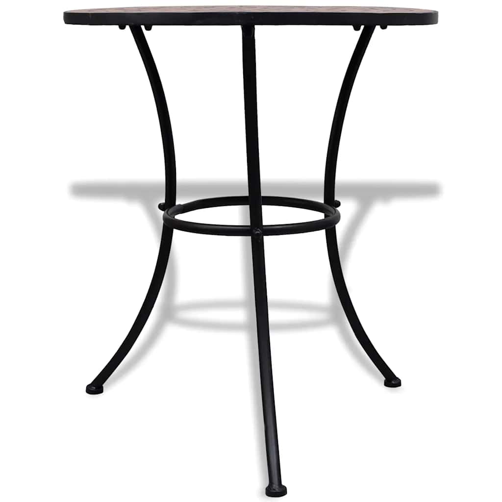 41528 vidaXL Bistro Table Terracotta 60 cm Mosaic