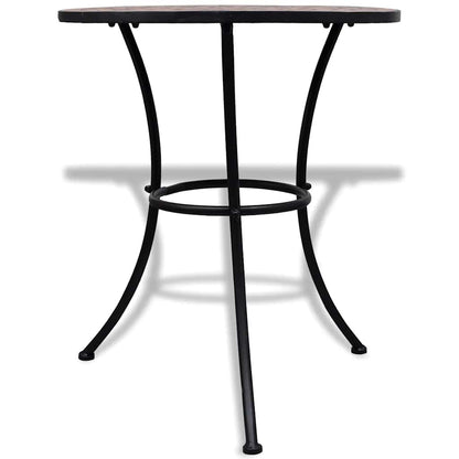 41528 vidaXL Bistro Table Terracotta 60 cm Mosaic