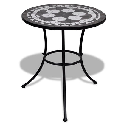 Garden Table | Black and White | Tough Powder-coated Iron