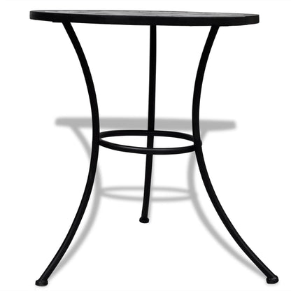 Garden Table | Black and White | Tough Powder-coated Iron