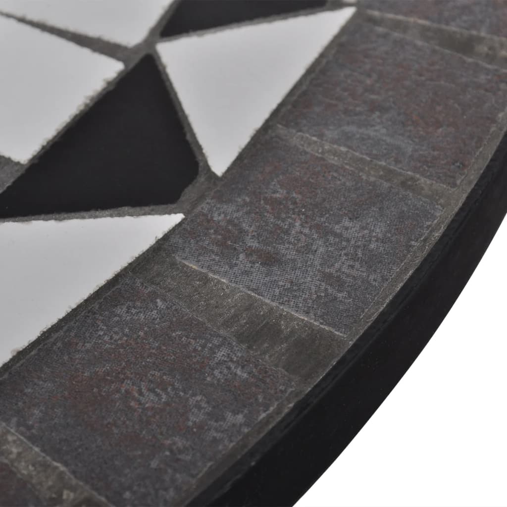 Garden Table | Black and White | Tough Powder-coated Iron