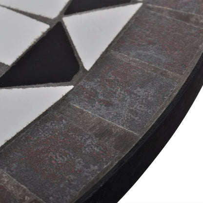 Garden Table | Black and White | Tough Powder-coated Iron