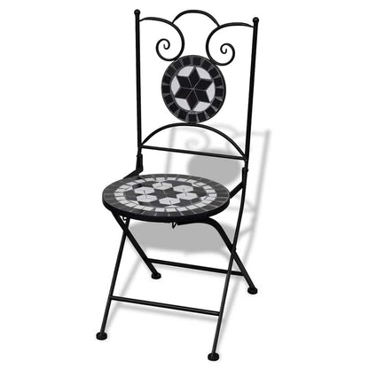 Garden Chair | Set of 2 | Black and White