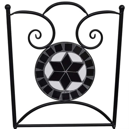 Garden Chair | Set of 2 | Black and White