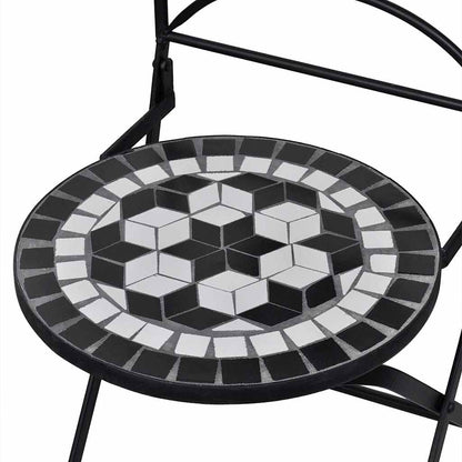 Garden Chair | Set of 2 | Black and White