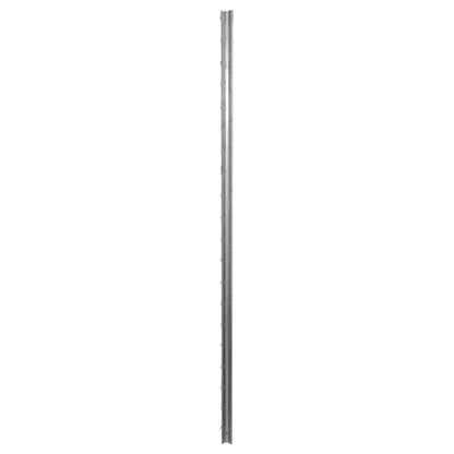 Fence Post 10 pcs Silver 200 cm Steel