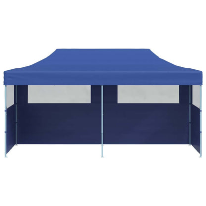 Gazebo | Blue | Polyester, Steel | 3 x 6 m | Collapsible | Gazebo