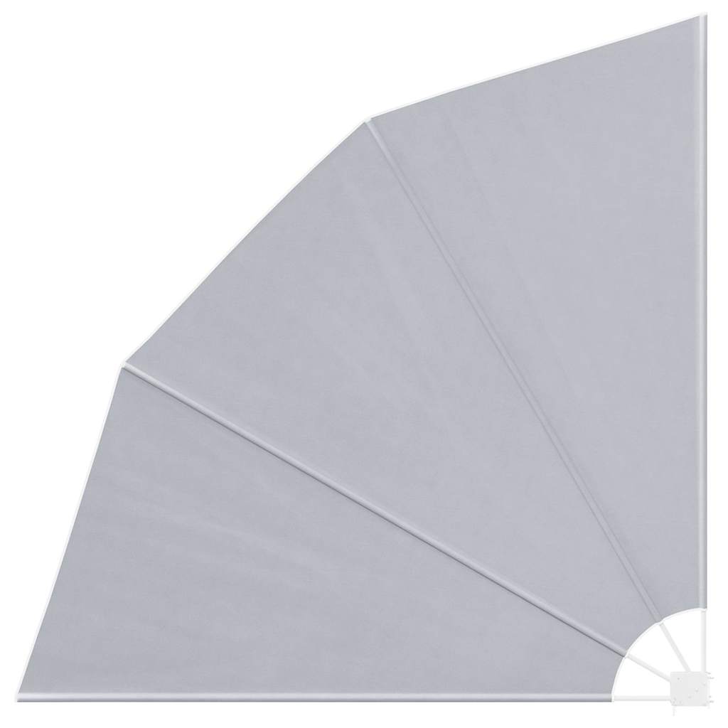 Collapsible Balcony Side Awning Grey 210x210 cm
