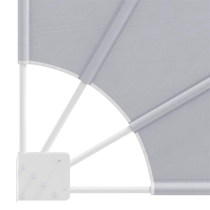 Collapsible Balcony Side Awning Grey 140x140 cm