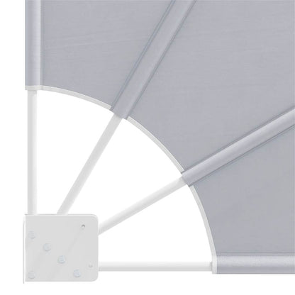 Collapsible Balcony Side Awning Grey 140x140 cm