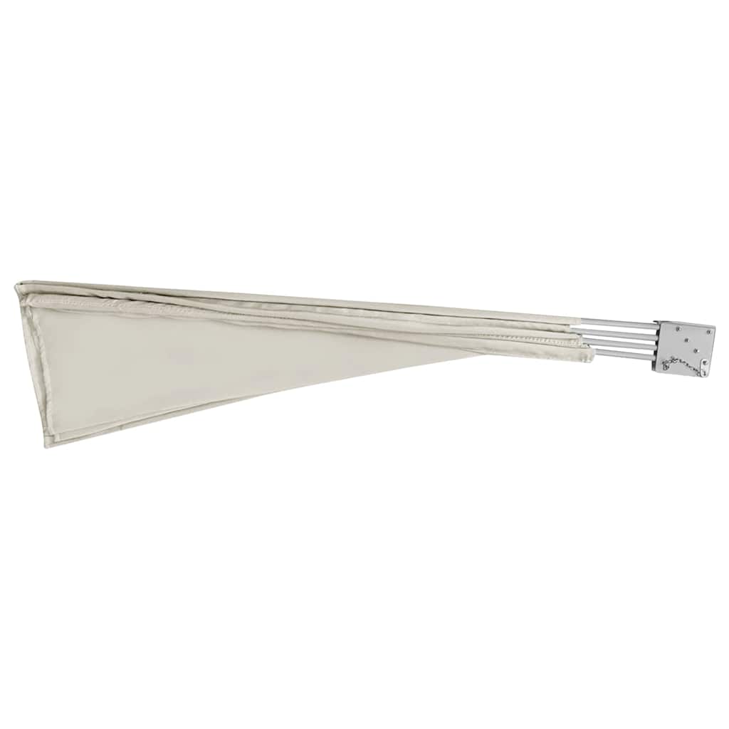 Collapsible Balcony Side Awning Cream 210x210 cm