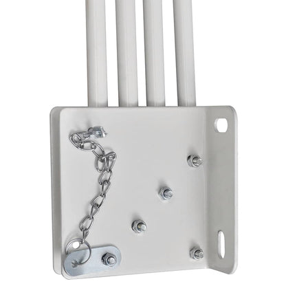 Collapsible Balcony Side Awning Cream 210x210 cm