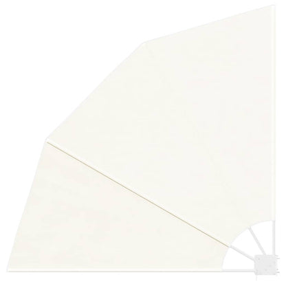 Collapsible Balcony Side Awning Cream 140x140 cm