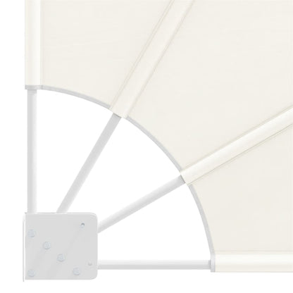 Collapsible Balcony Side Awning Cream 140x140 cm