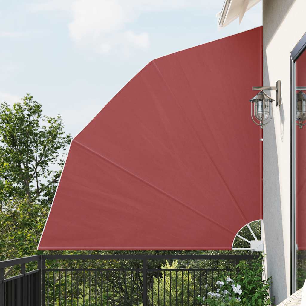 Collapsible Balcony Side Awning Terracotta 210x210 cm