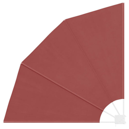 Collapsible Balcony Side Awning Terracotta 140x140 cm