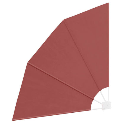 Collapsible Balcony Side Awning Terracotta 140x140 cm
