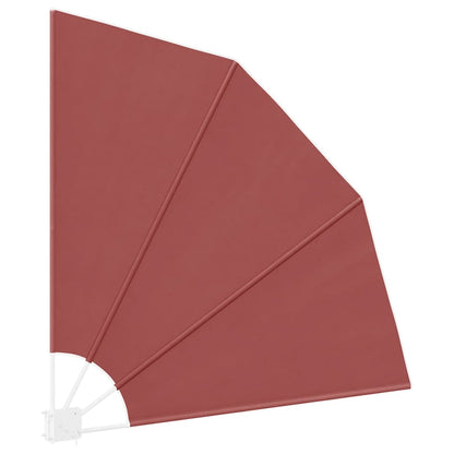 Collapsible Balcony Side Awning Terracotta 140x140 cm
