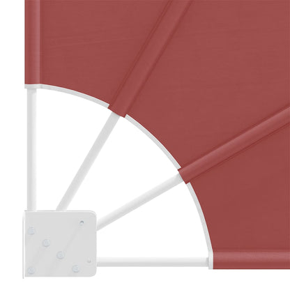 Collapsible Balcony Side Awning Terracotta 140x140 cm