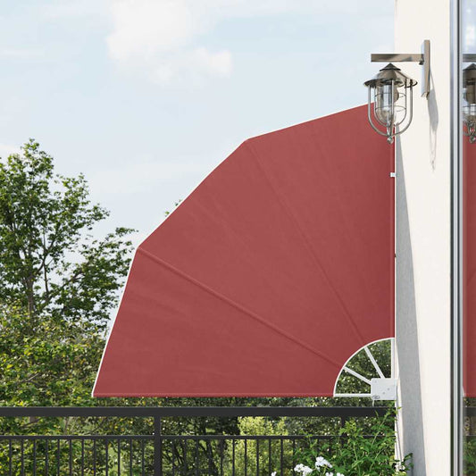 Collapsible Balcony Side Awning Terracotta 140x140 cm
