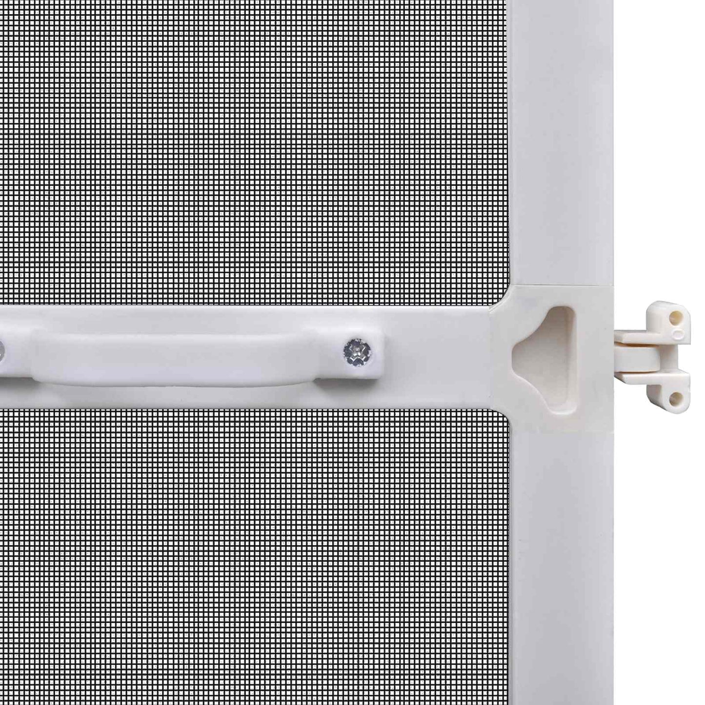 Hinged Insect Screen Manual White and Black 100 x 215 cm