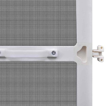 Hinged Insect Screen Manual White and Black 100 x 215 cm