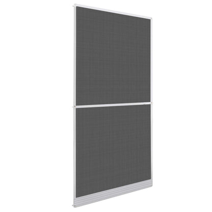 Hinged Insect Screen Manual White and Black 100 x 215 cm