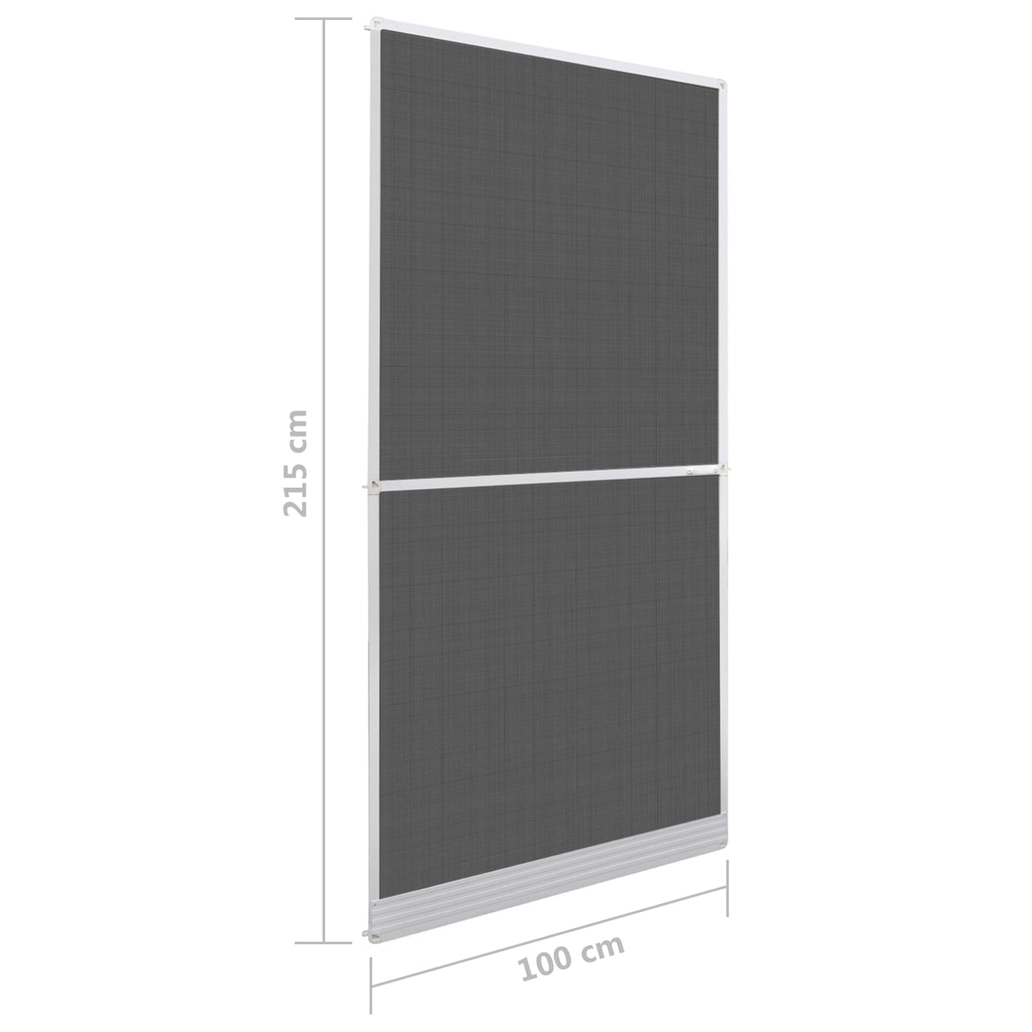 Hinged Insect Screen Manual White and Black 100 x 215 cm