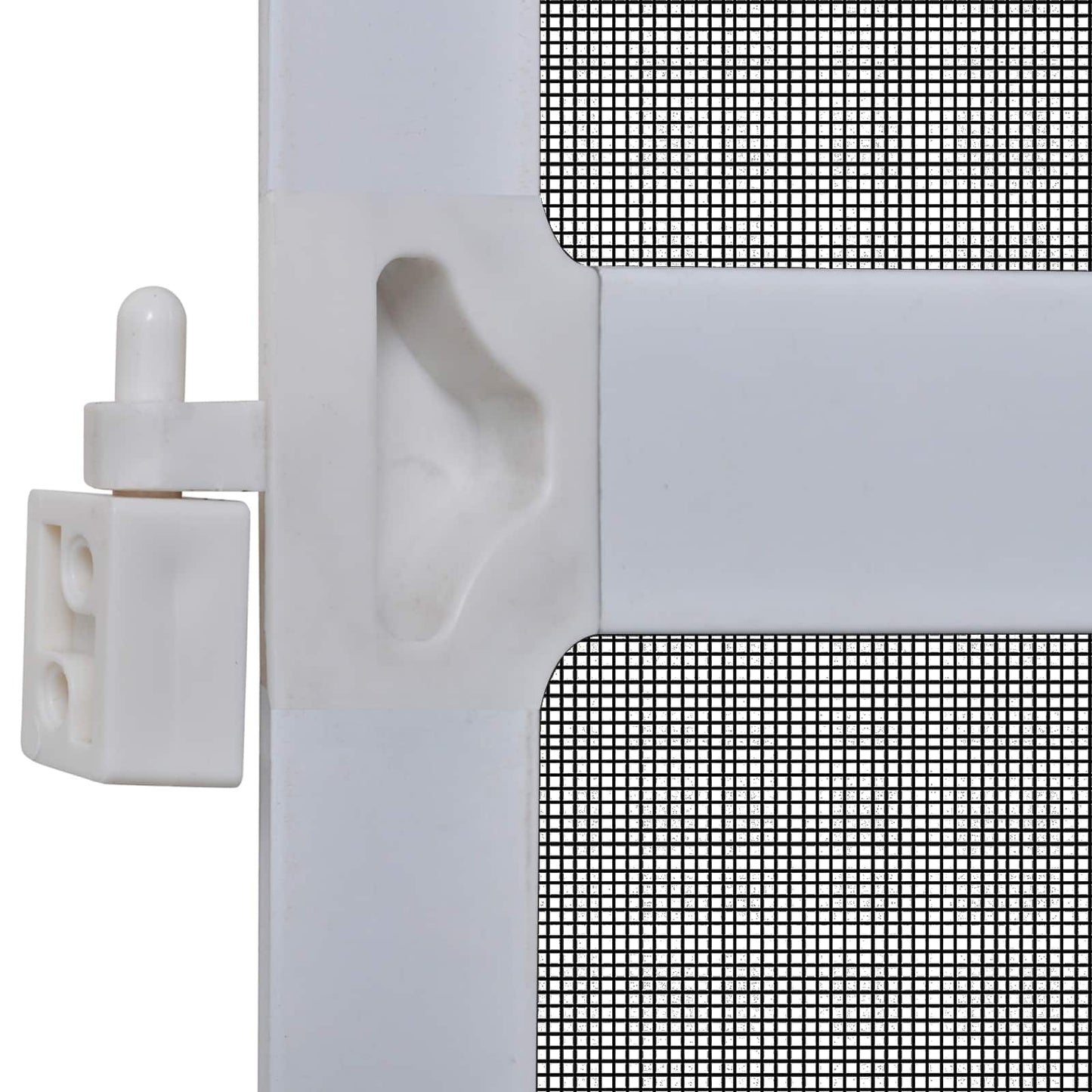 Hinged Insect Screen Manual White and Black 120 x 240 cm
