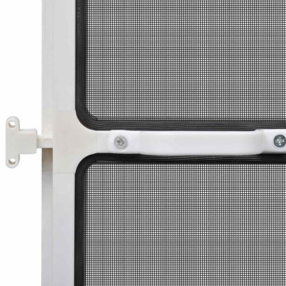 Hinged Insect Screen Manual White and Black 120 x 240 cm
