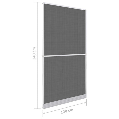 Hinged Insect Screen Manual White and Black 120 x 240 cm