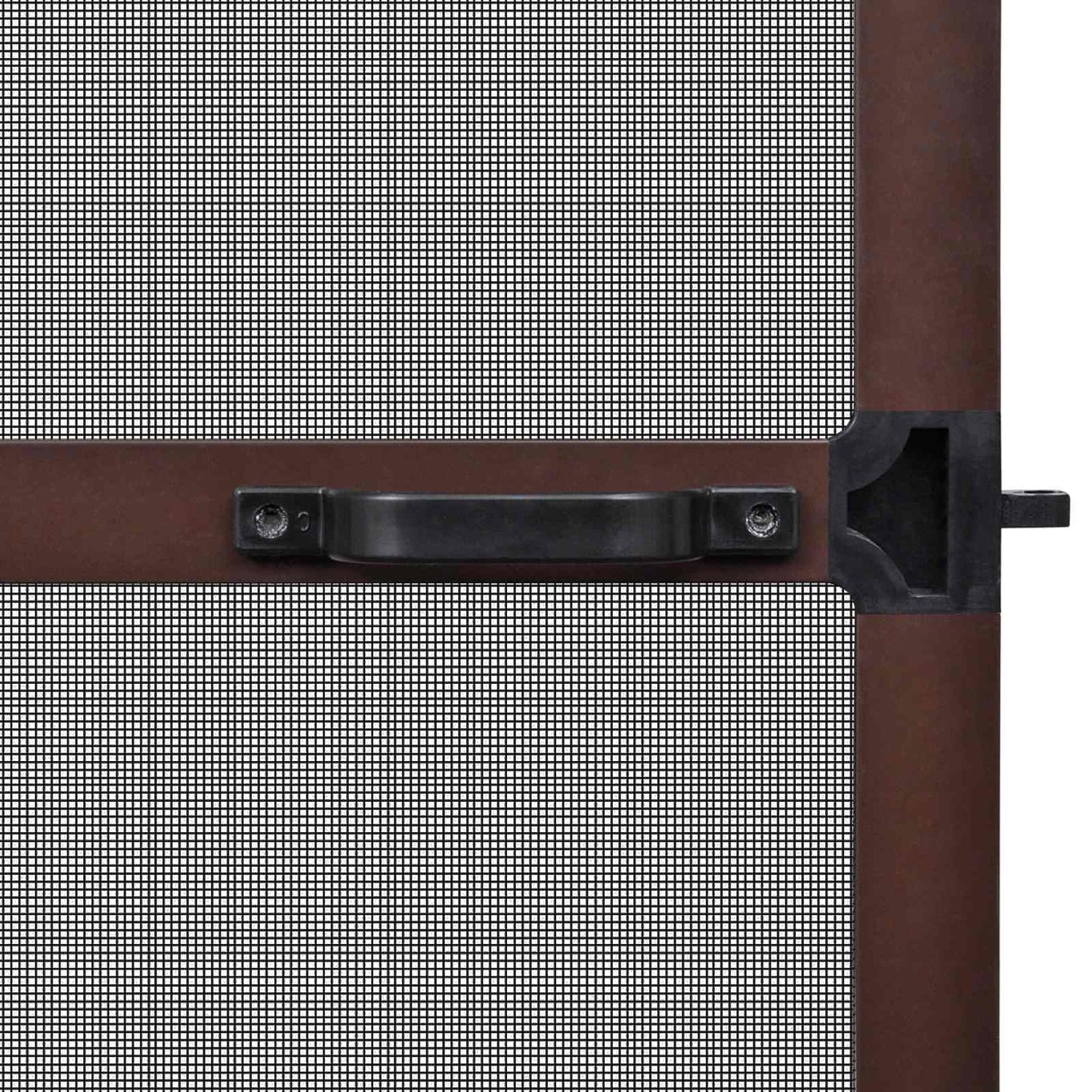 Hinged Insect Screen Manual Brown and Black 120 x 240 cm