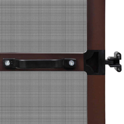 Hinged Insect Screen Manual Brown and Black 120 x 240 cm