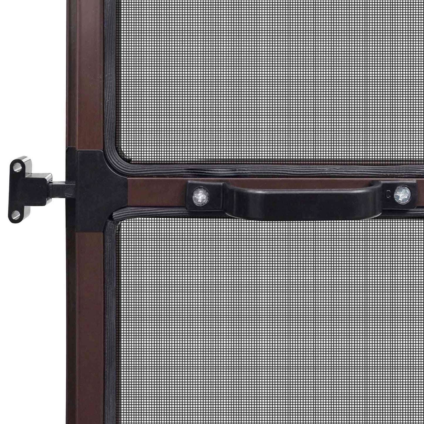 Hinged Insect Screen Manual Brown and Black 120 x 240 cm