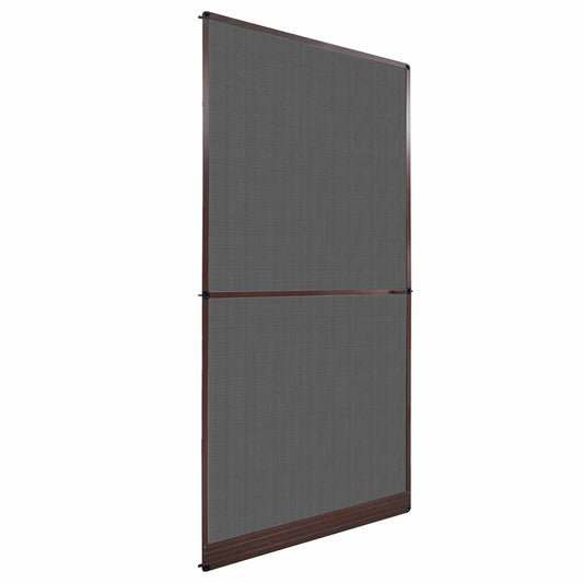 Hinged Insect Screen Manual Brown and Black 120 x 240 cm