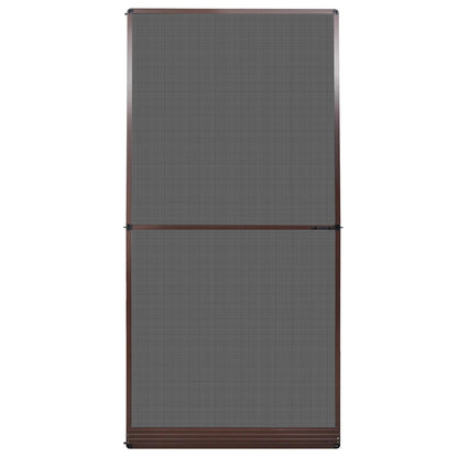 Hinged Insect Screen Manual Brown and Black 120 x 240 cm
