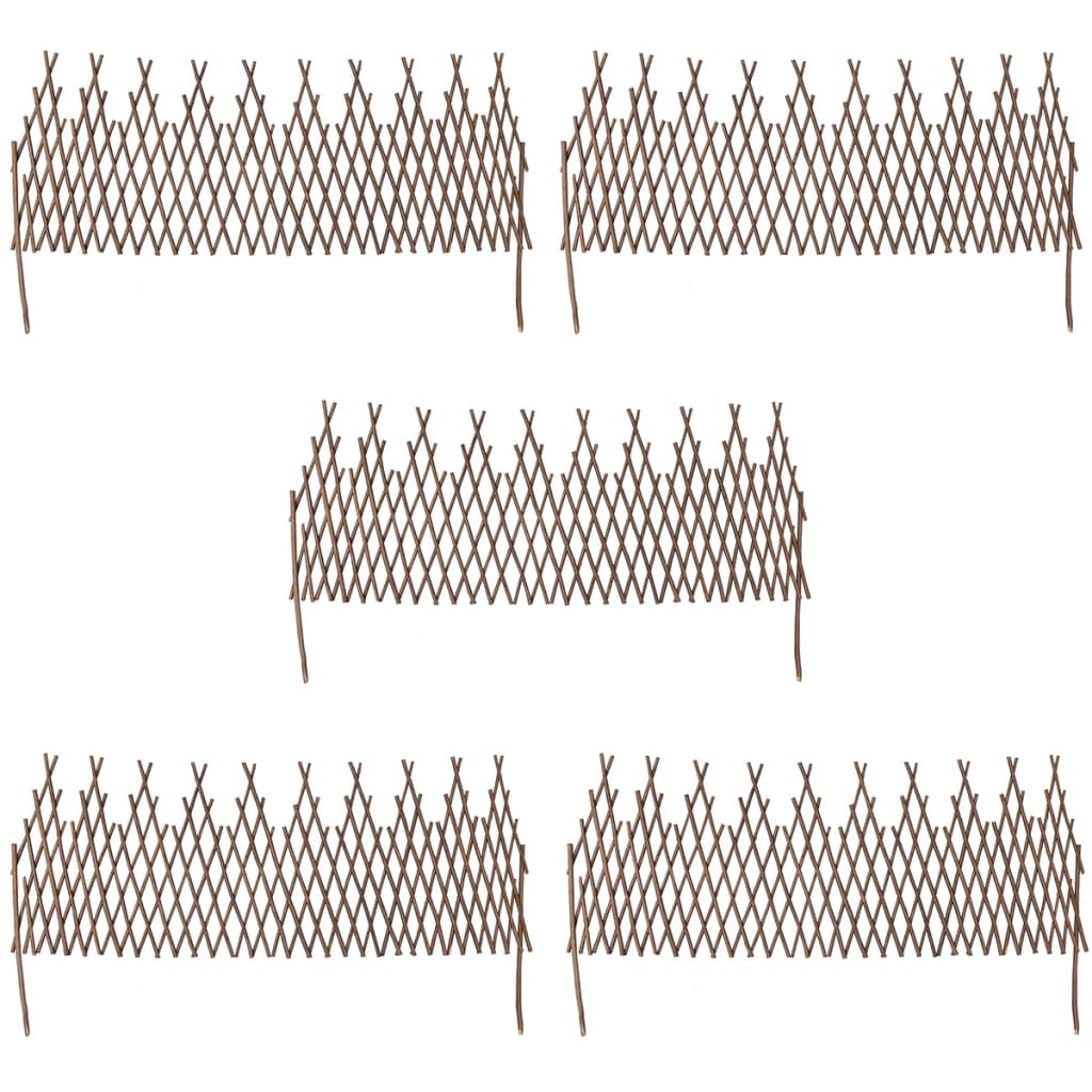 Willow Trellis Fence 5 pcs 170x37 cm