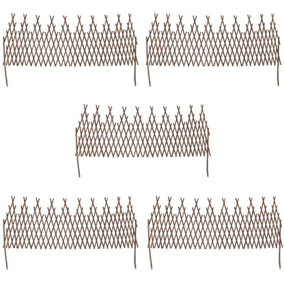 Willow Trellis Fence 5 pcs 170x37 cm
