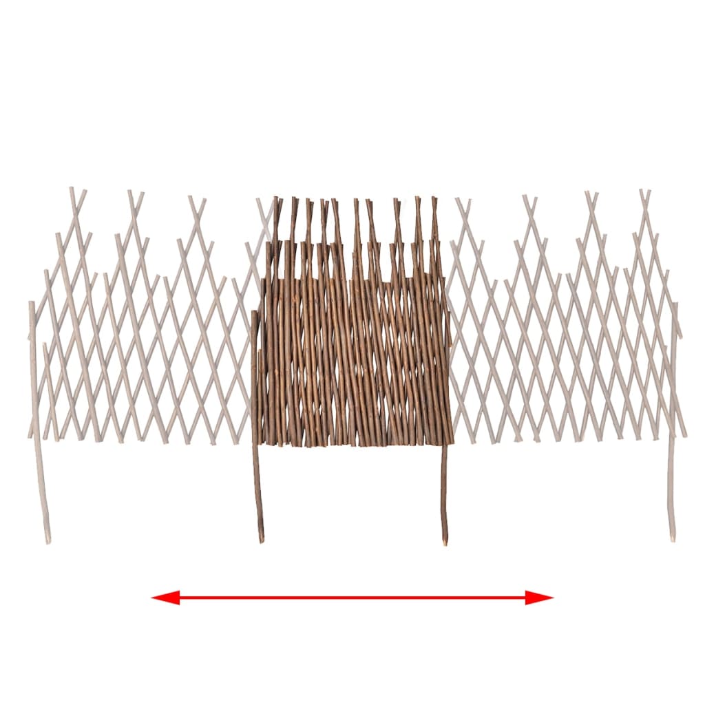 Willow Trellis Fence 5 pcs 170x37 cm