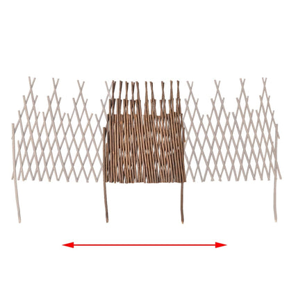 Willow Trellis Fence 5 pcs 170x37 cm