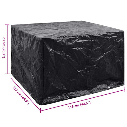 Garden Furniture Cover 4 Person Poly Rattan Set 8 Eyelets 113 x 113cm
