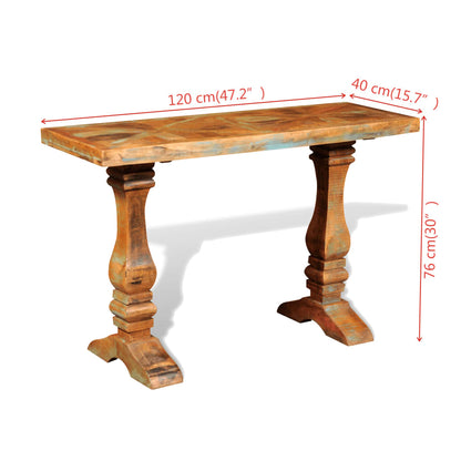 241630 vidaXL Console Table Solid Reclaimed Wood