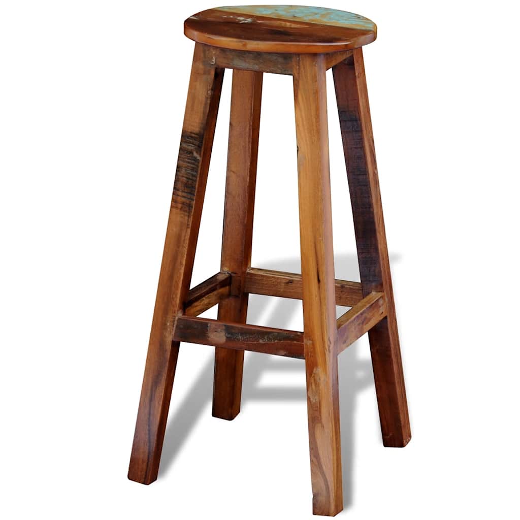 241647 vidaXL Bar Stool Solid Reclaimed Wood