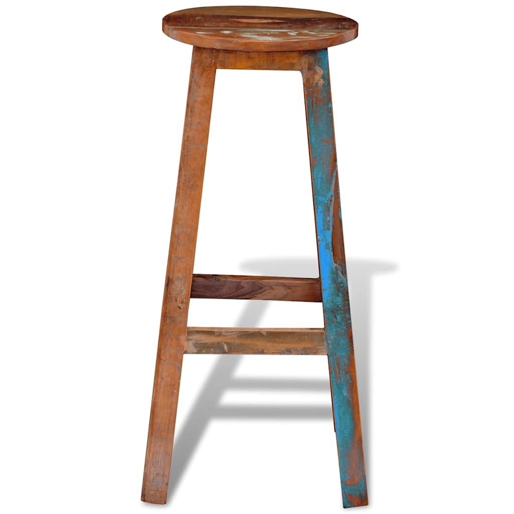 241647 vidaXL Bar Stool Solid Reclaimed Wood