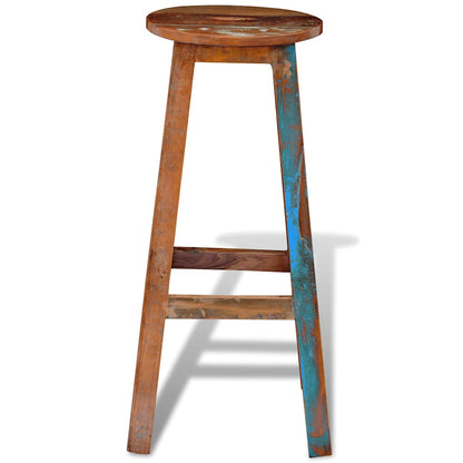 241647 vidaXL Bar Stool Solid Reclaimed Wood